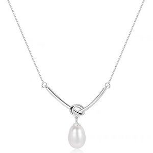 Natural pearl knot necklace for women